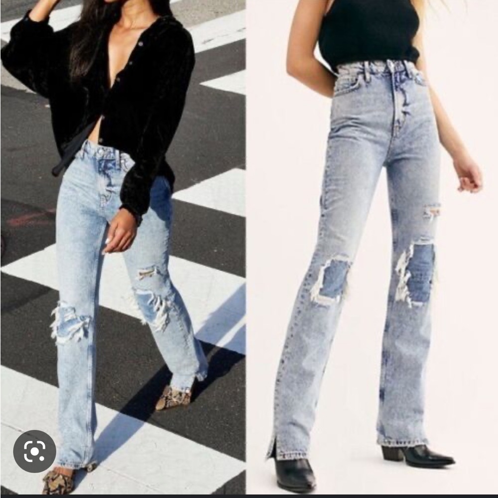 Free People My Own Lane Straight Leg Jeans Size 30